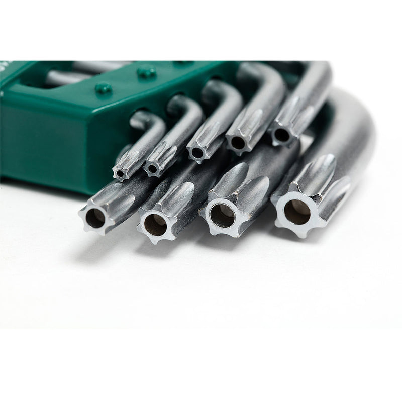 9件加长中孔花形扳手组套 SATA 09702