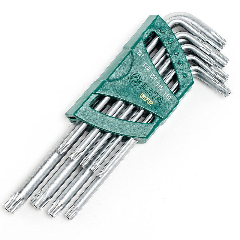 9件加长中孔花形扳手组套 SATA 09702