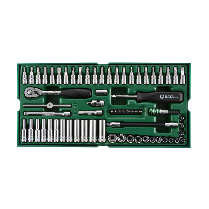 63Pc. 1/4 inch Dr. Socket Set 1/4 inch SATA 09901