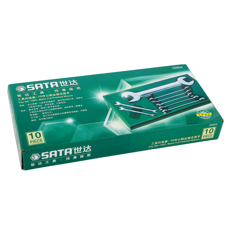 11件全抛光双开口扳手组套  SATA 09904