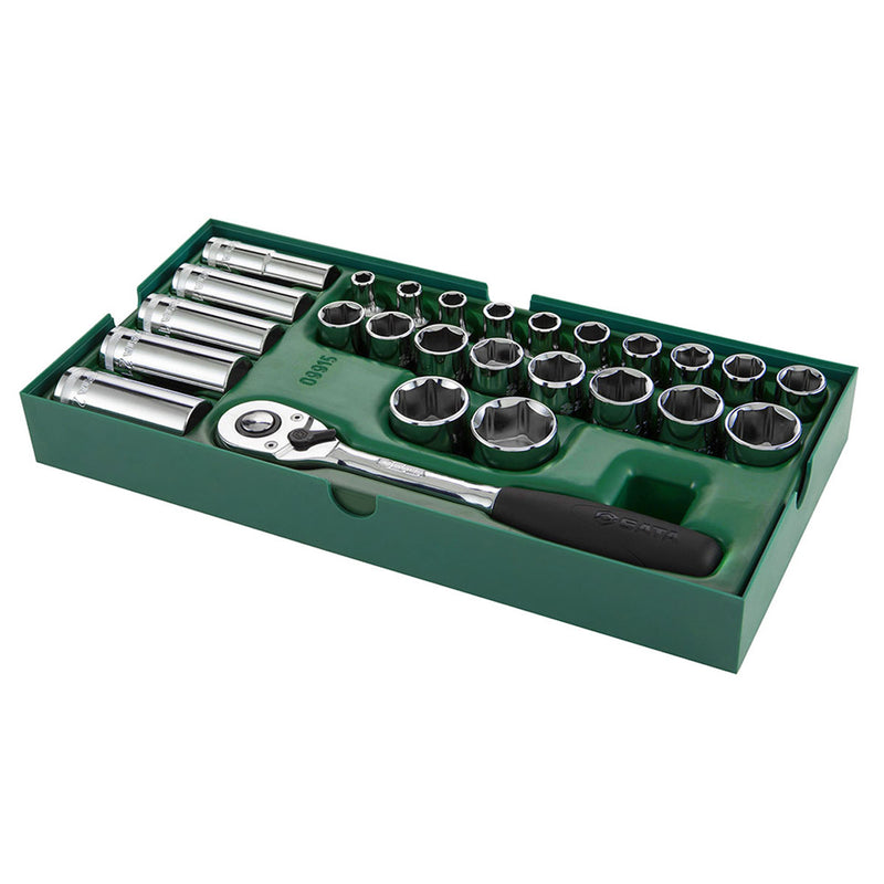 26Pc. 1/2 inch Dr. Socket Tray Set SATA 09915