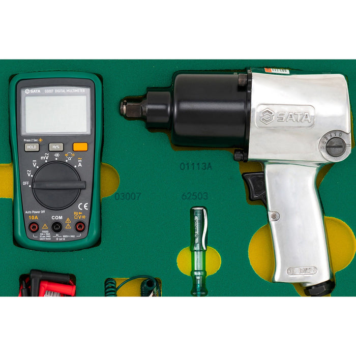 Bộ khay dụng cụ 157 chi tiết SATA 09919 chuyên dùng cho garage ô tô