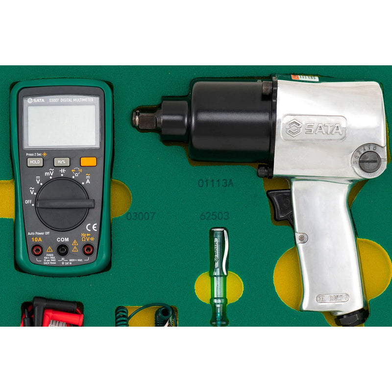 Bộ khay dụng cụ 157 chi tiết SATA 09919 chuyên dùng cho garage ô tô