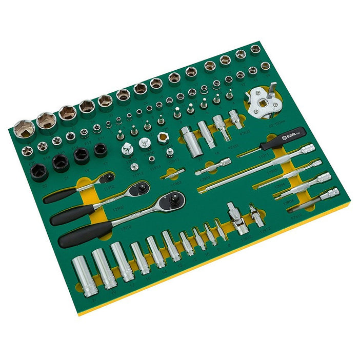 Bộ khay dụng cụ 157 chi tiết SATA 09919 chuyên dùng cho garage ô tô