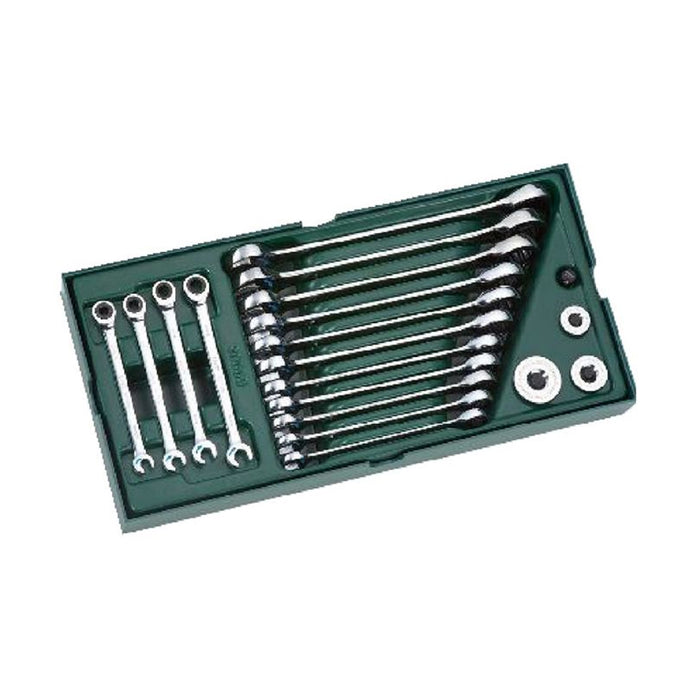 Bộ khay cờ lê vòng miệng tự động 19 chi tiết  SATA 09925A