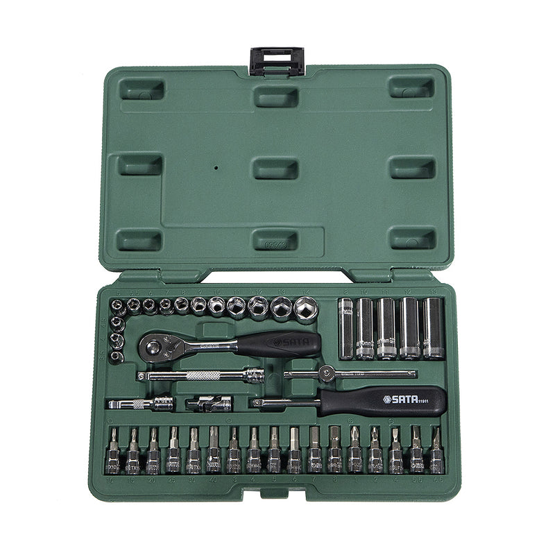 Bộ đầu tuýp Dr.Socket 1/4inch 42 chi tiết SATA 09943