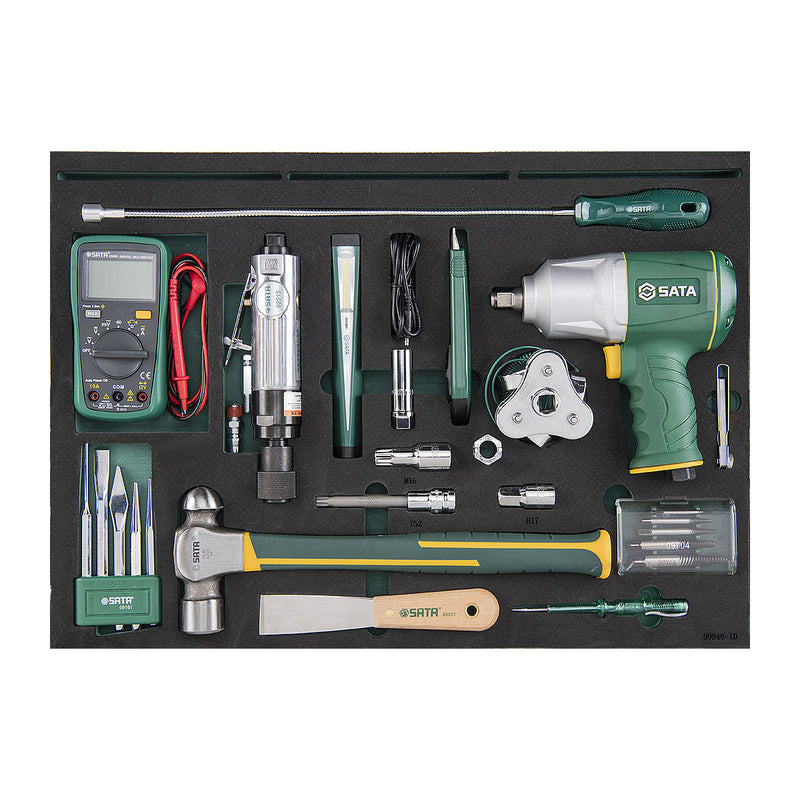 Bộ xe đẩy dụng cụ 7 ngăn, chuyên sửa chữa ô tô 188 chi tiết SATA 09946