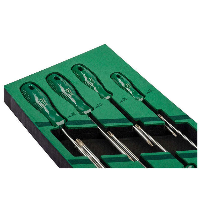 8Pc. ドライバーセット、Torx®チップ SATA 09955A