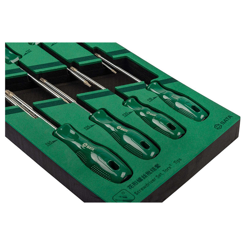 8Pc. ドライバーセット、Torx®チップ SATA 09955A