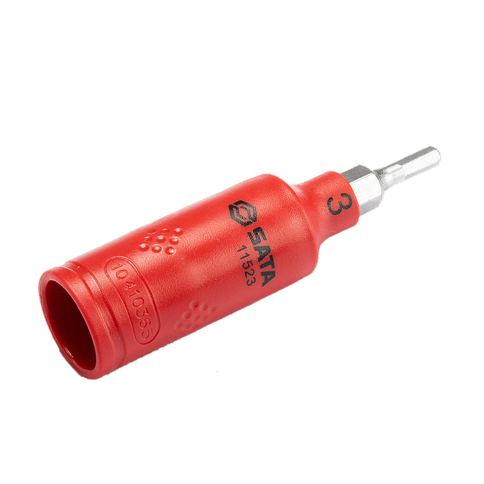 Mũi vặn vít đầu lục giác SATA cách điện 1000V, kích thước từ 3mm - 8mm gắn đầu siết bu lông cốt 1/4 inch đạt chuẩn VDE