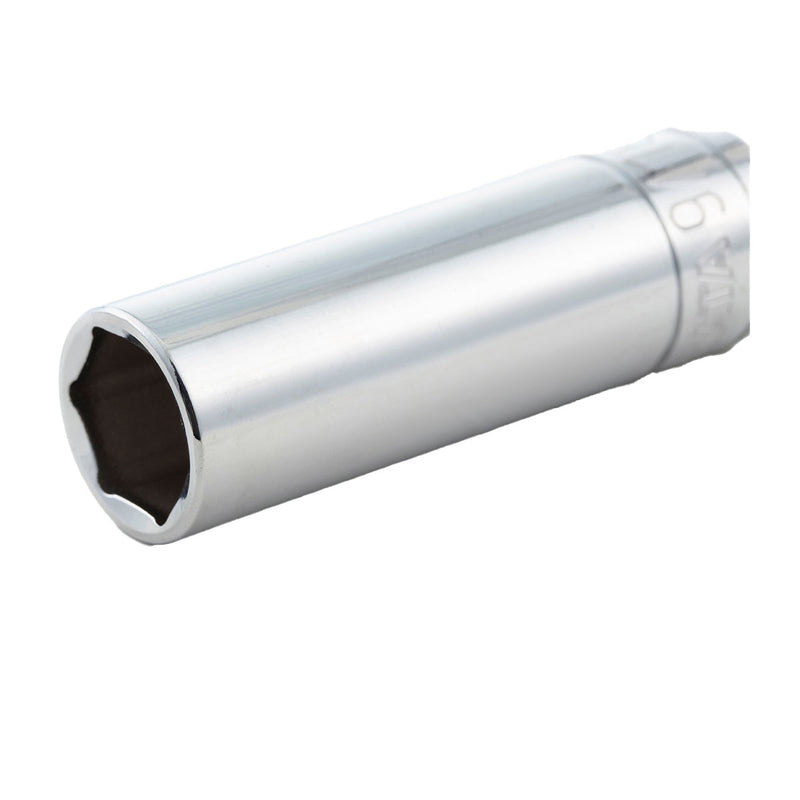 Dr. 6pt. Deep Socket from 3/8 inch to 7/8 inch SATA