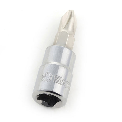 Mũi vặn vít đầu bake SATA cốt 1/4 inch, thép S2, mạ Chrome, kích thước PH1-PH3