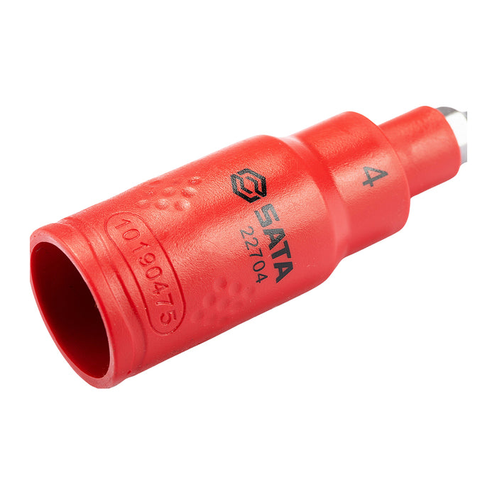 Mũi vặn vít đầu lục giác SATA cách điện 1000V, kích thước từ 4mm - 8mm gắn đầu siết bu lông cốt 3/8 inch, đạt chuẩn VDE