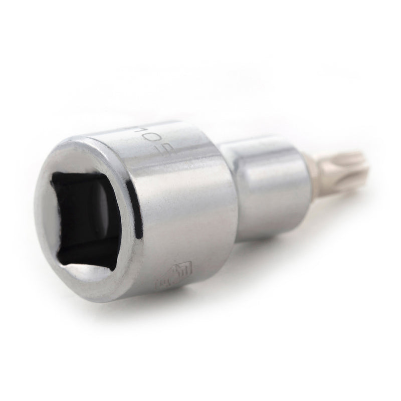 六角套筒扳手，长 50mm，尺寸 12.5mm，适用于 T20 至 T60 的螺丝刀头。