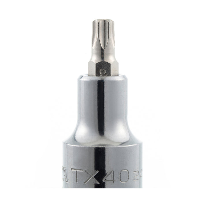 Đầu tuýp mũi sao T20-T60, dài 50mm gắn cốt 1/2inch SATA