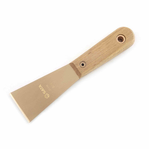 Dao xủi cán gỗ chống tia lửa điện SATA, Beryllium Copper, 50-65mm, chuyên dụng cho môi trường nguy hiểm.