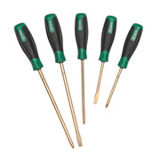 Bộ tua vít chống tia lửa điện SATA 5 chi tiết, hợp kim đồng Beryllium Copper, tay cầm chống trượt, an toàn cho môi trường cháy nổ.