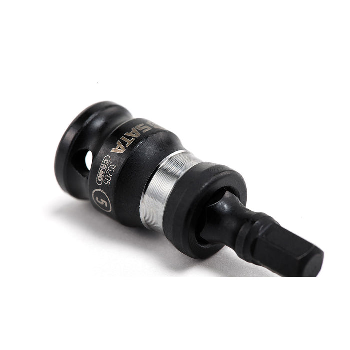 Đầu tuýp cốt 1/4 inch có mũi lục giác trơn SATA, vật liệu thép đen CR-Mo, dài 35mm