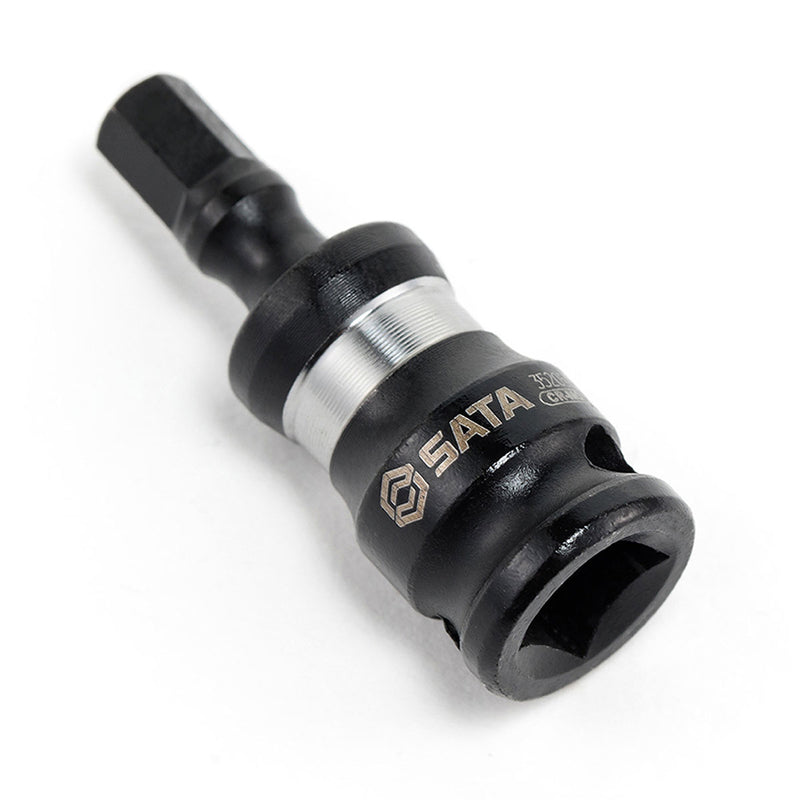 Đầu tuýp cốt 1/4 inch có mũi lục giác trơn SATA, vật liệu thép đen CR-Mo, dài 35mm