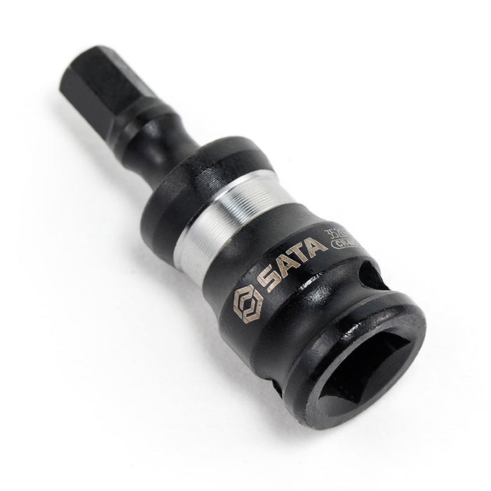 Đầu tuýp cốt 1/4 inch có mũi lục giác trơn SATA, vật liệu thép đen CR-Mo, dài 35mm