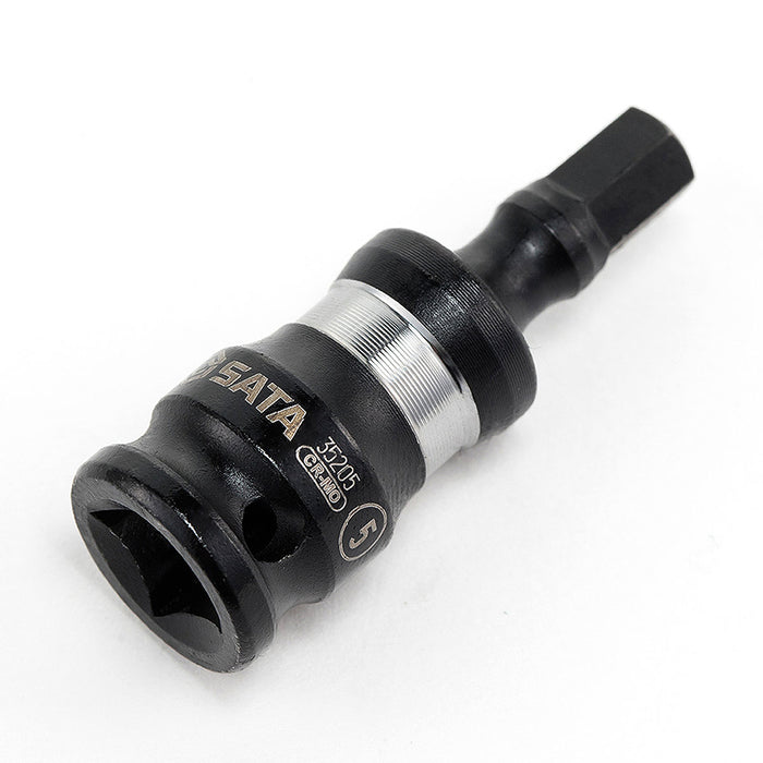 Đầu tuýp cốt 1/4 inch có mũi lục giác trơn SATA, vật liệu thép đen CR-Mo, dài 35mm