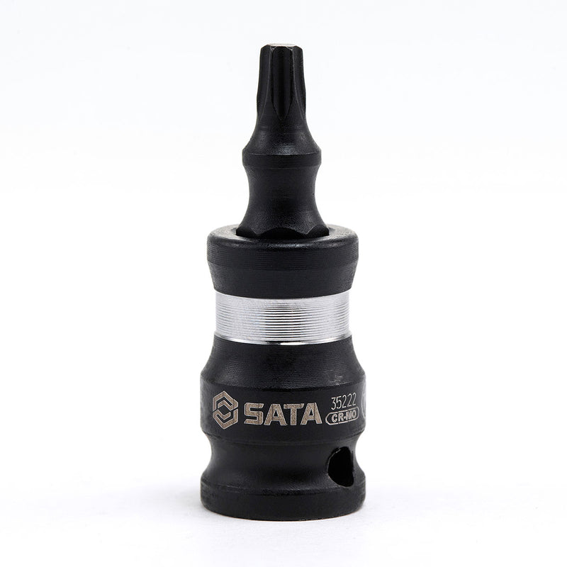 Đầu tuýp cốt 1/4 inch có mũi lục giác sao SATA, vật liệu thép đen CR-Mo, dài 35mm