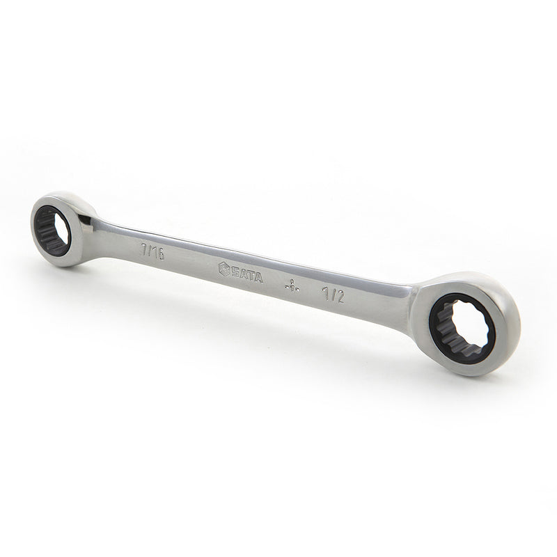 フルポリッシュ ボックスエンド ラチェットレンチ (5/16 inch から3/4 inch) SATA