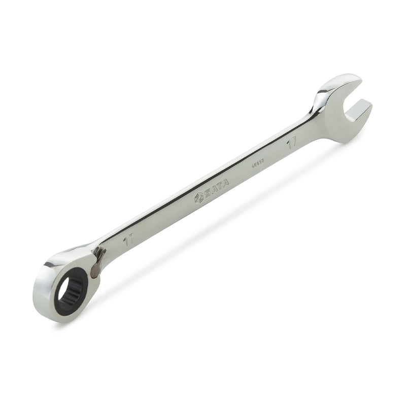 Full Polish Reversible Ratcheting Wrench from 8mm to 25mm SATA