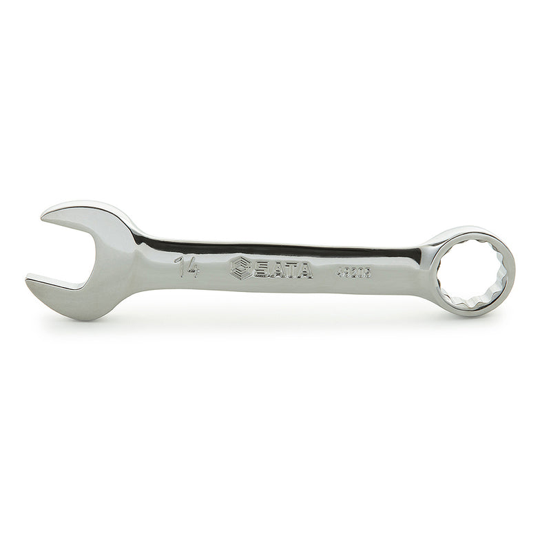 Full Polish Stubby Combination Wrench from 10mm to 19mm SATA