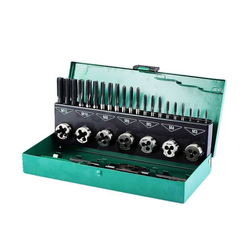 Bộ taro và bàn ren bằng HSS 32 chi tiết  SATA 50452