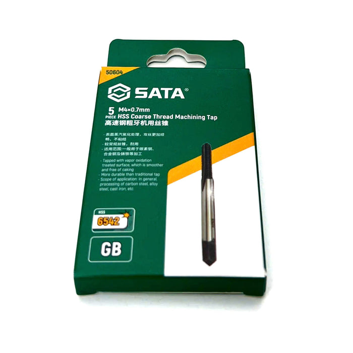 Bộ 5 mũi khoan taro ren SATA, vật liệu thép S2, tiêu chuẩn GB-6H