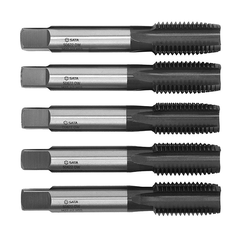 Bộ 5 mũi khoan taro ren SATA, vật liệu thép S2, tiêu chuẩn GB-6H
