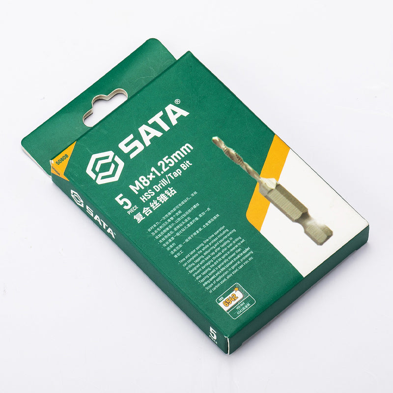 5個HSSドリル/タップビット SATA