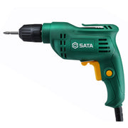 Máy khoan gỗ thép SATA 51305 320W đầu kẹp 10mm, đảo chiều, điều tốc, khóa công tắc