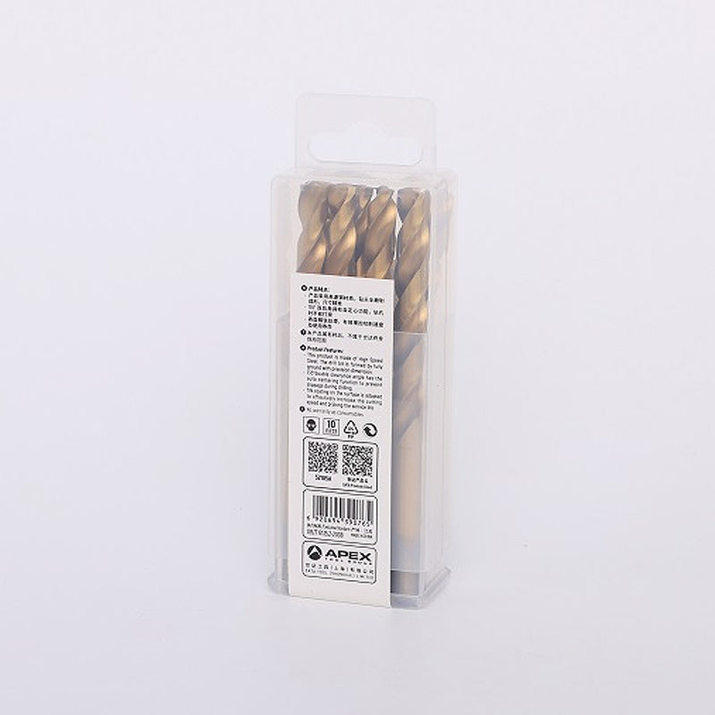 高速钢-TiN涂层麻花钻，适用于SATA接口，钻头直径1毫米至8.5毫米