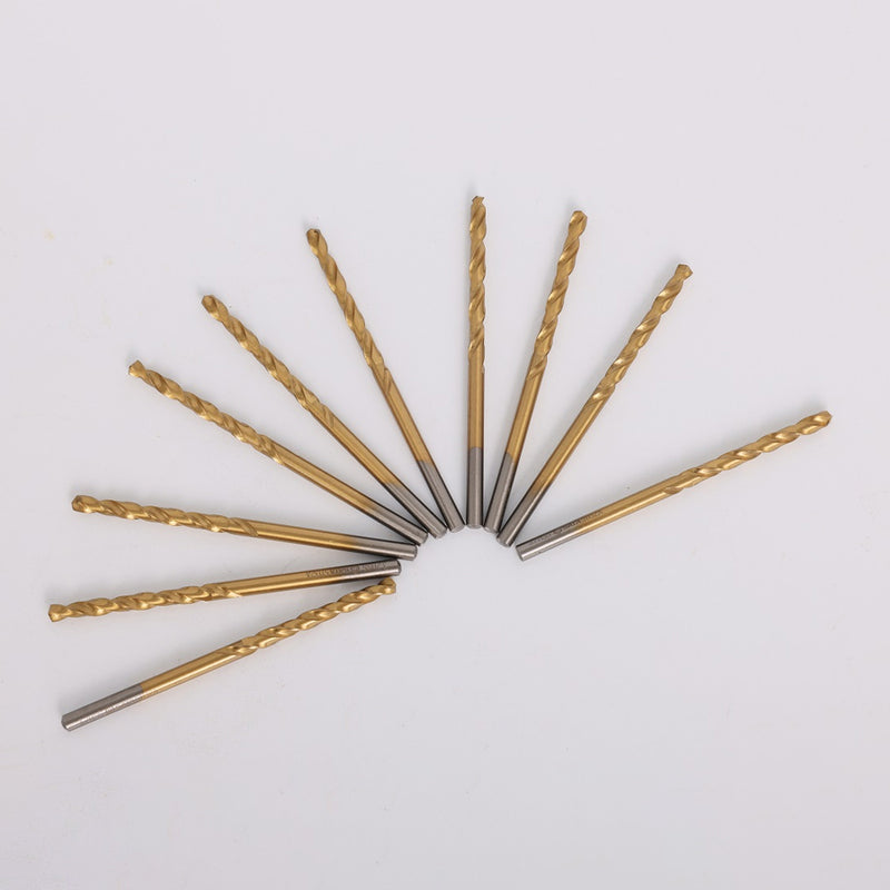 高速钢-TiN涂层麻花钻，适用于SATA接口，钻头直径1毫米至8.5毫米