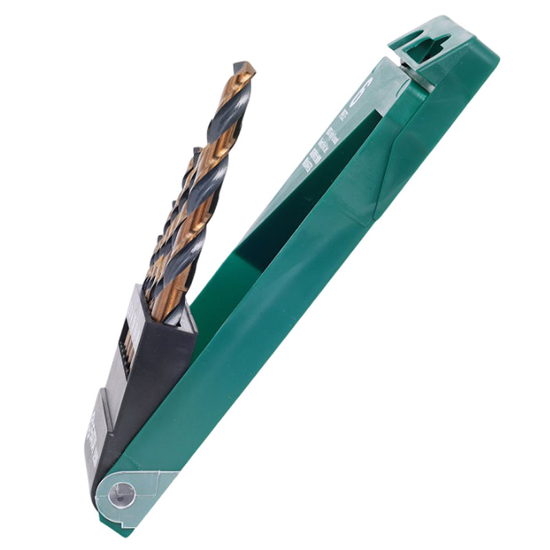 Bộ mũi khoan kim loại chất liệu thép HSS-Tin đuôi trơn 6 chi tiết SATA 52506 kích thước từ 2mm - 8mm