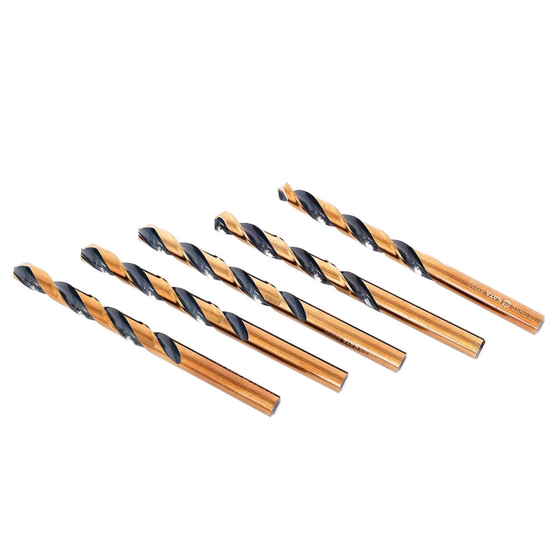 Bộ 5 mũi khoan kim loại HSS SATA 52700 đường kính 10mm, đuôi trơn