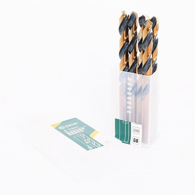 Bộ 5 mũi khoan kim loại HSS SATA 52700 đường kính 10mm, đuôi trơn