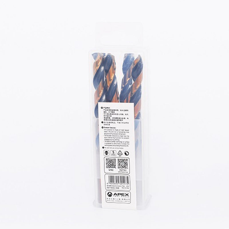 Bộ 5 mũi khoan kim loại HSS SATA 52700 đường kính 10mm, đuôi trơn