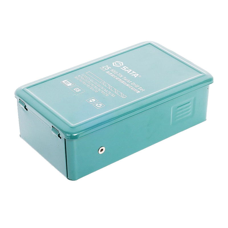 13ピース HSS-TiN ツイストドリルセット SATA 52925 (1mm - 13mm)