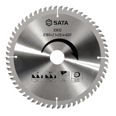 SATA 53611: Đường kính 180mm | 40 răng | Cốt 25.4mm