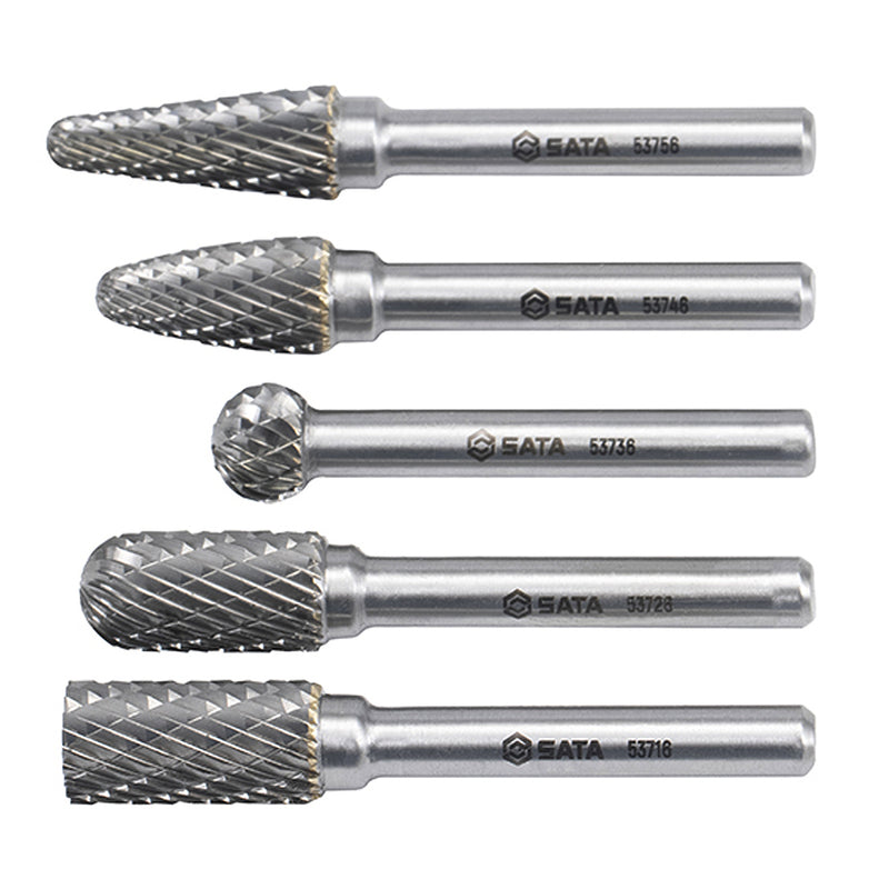 5-piece X-type metal reamer set SATA 53702 