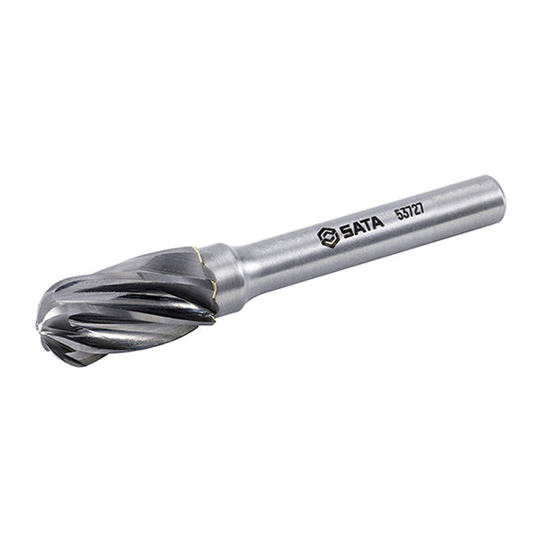 Mũi mài hợp kim hình trụ đầu tròn, răng đôi SATA 53727 đường kính mũi 10mm
