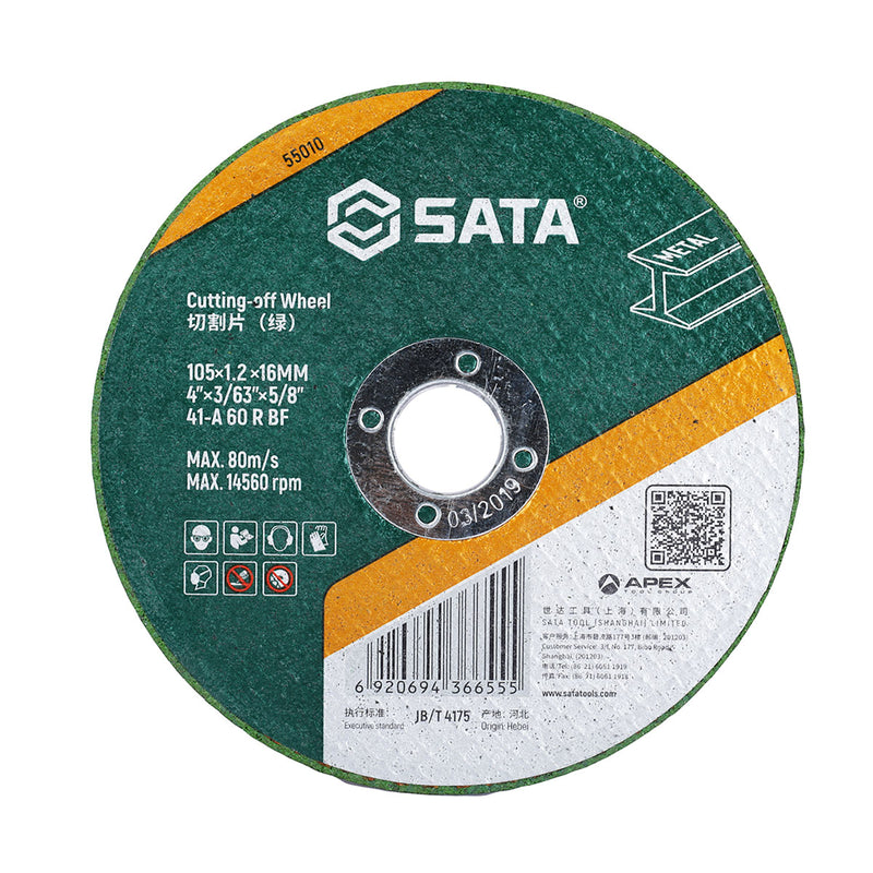 Đá cắt kim loại SATA, đường kính 105mm, lỗ cốt 16mm