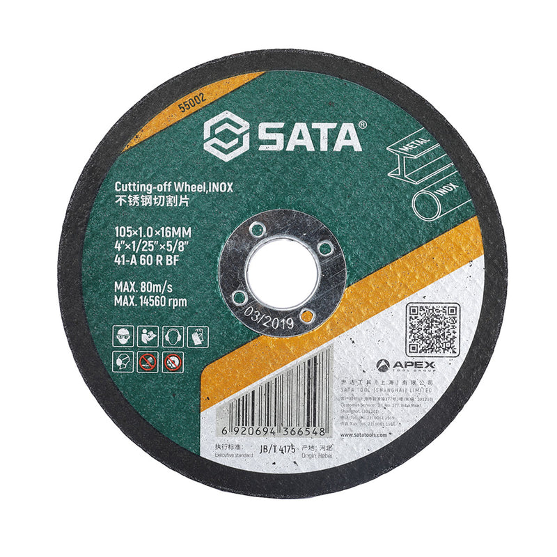 Đá cắt kim loại SATA, đường kính 105mm, lỗ cốt 16mm