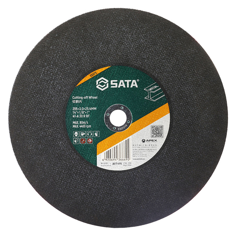 Đá cắt kim loại SATA đường kính 355mm, lỗ cốt 25.4mm