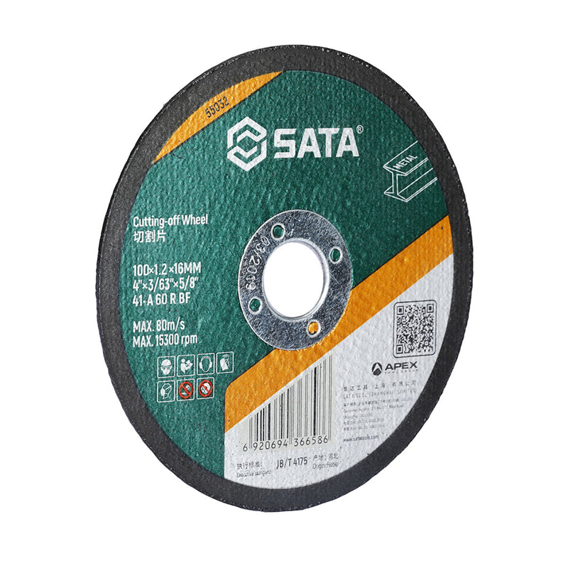 Đá cắt kim loại SATA, đường kính 100mm, lỗ cốt 16mm