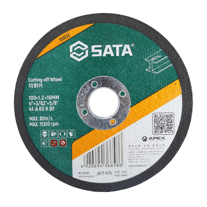Đá cắt kim loại SATA, đường kính 100mm, lỗ cốt 16mm