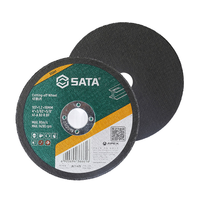 Đá cắt kim loại SATA 55041 đường kính 107mm, lỗ cốt 16mm